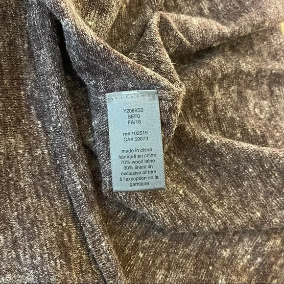 PENDING John Varvatos NWT Wool/Linend Sweater, Men’s L, Oxblood (Heathered Plum) - Picture 8 of 9